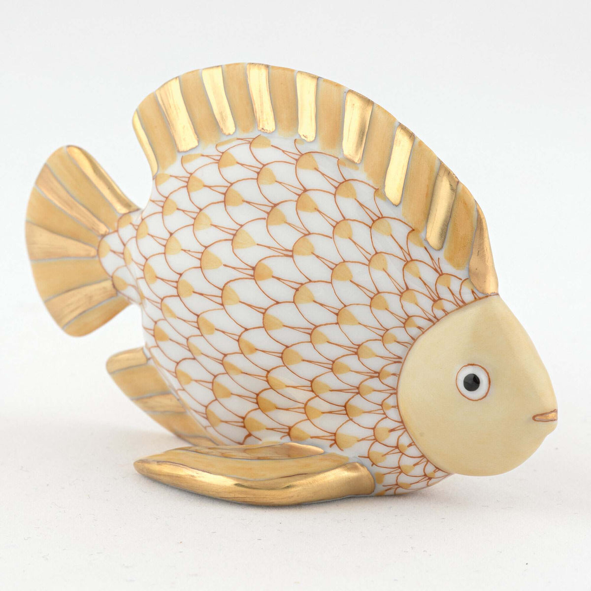 Herend Fish Figurine – Butterscotch, alternate view