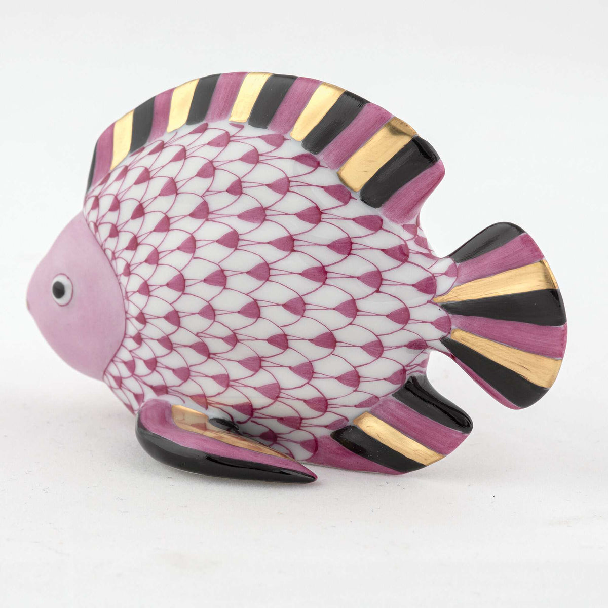 Herend Fish Figurine – Raspberry, alternate view