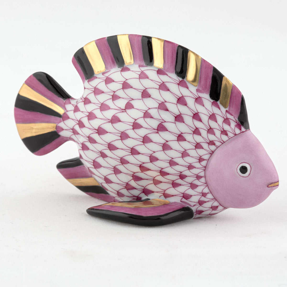 Herend Fish Figurine – Raspberry, alternate view
