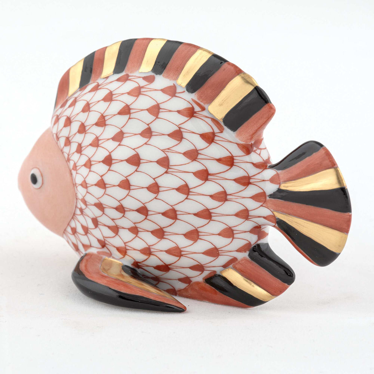 Herend Fish Figurine – Rust, alternate view