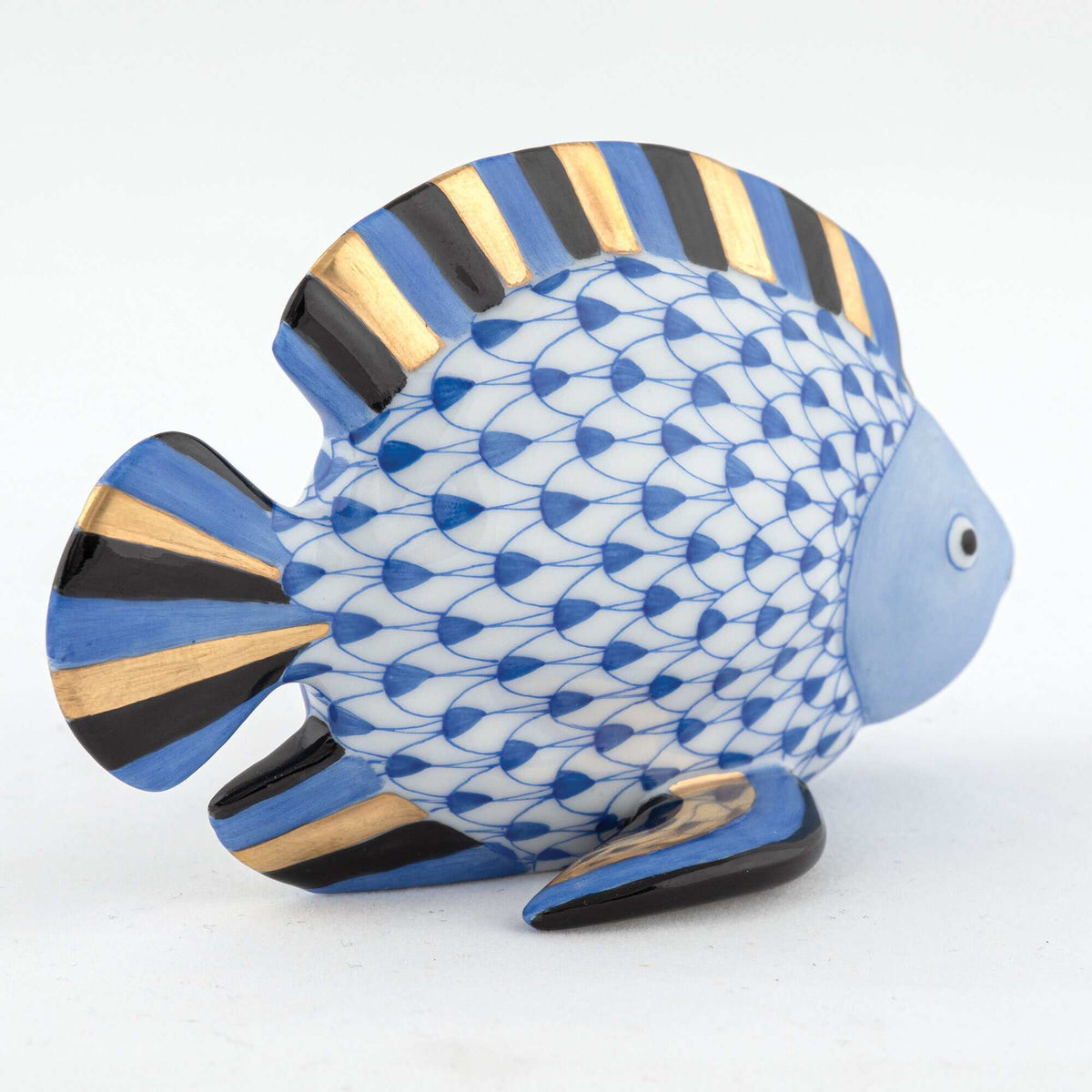 Herend Fish Figurine – Sapphire, alternate view