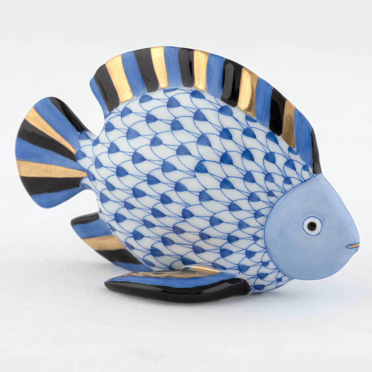 Herend Fish Figurine – Sapphire, alternate view