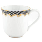 Herend Fish Scale Black Mug in Black - Hand-painted Hungarian porcelain by Herend. Paris Tableware.
