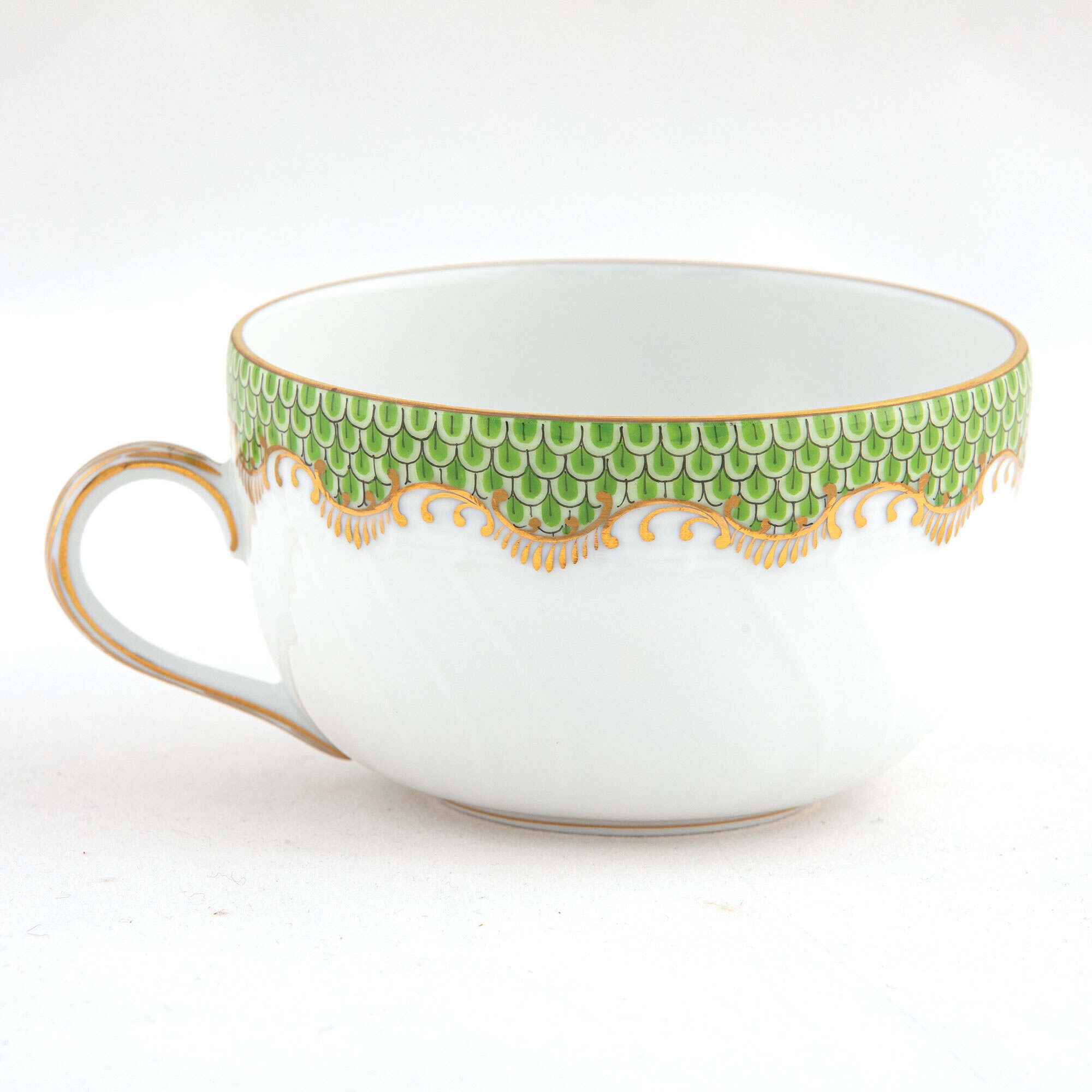 Herend Fish Scale Evergreen Canton Cup Teacup — additional view
