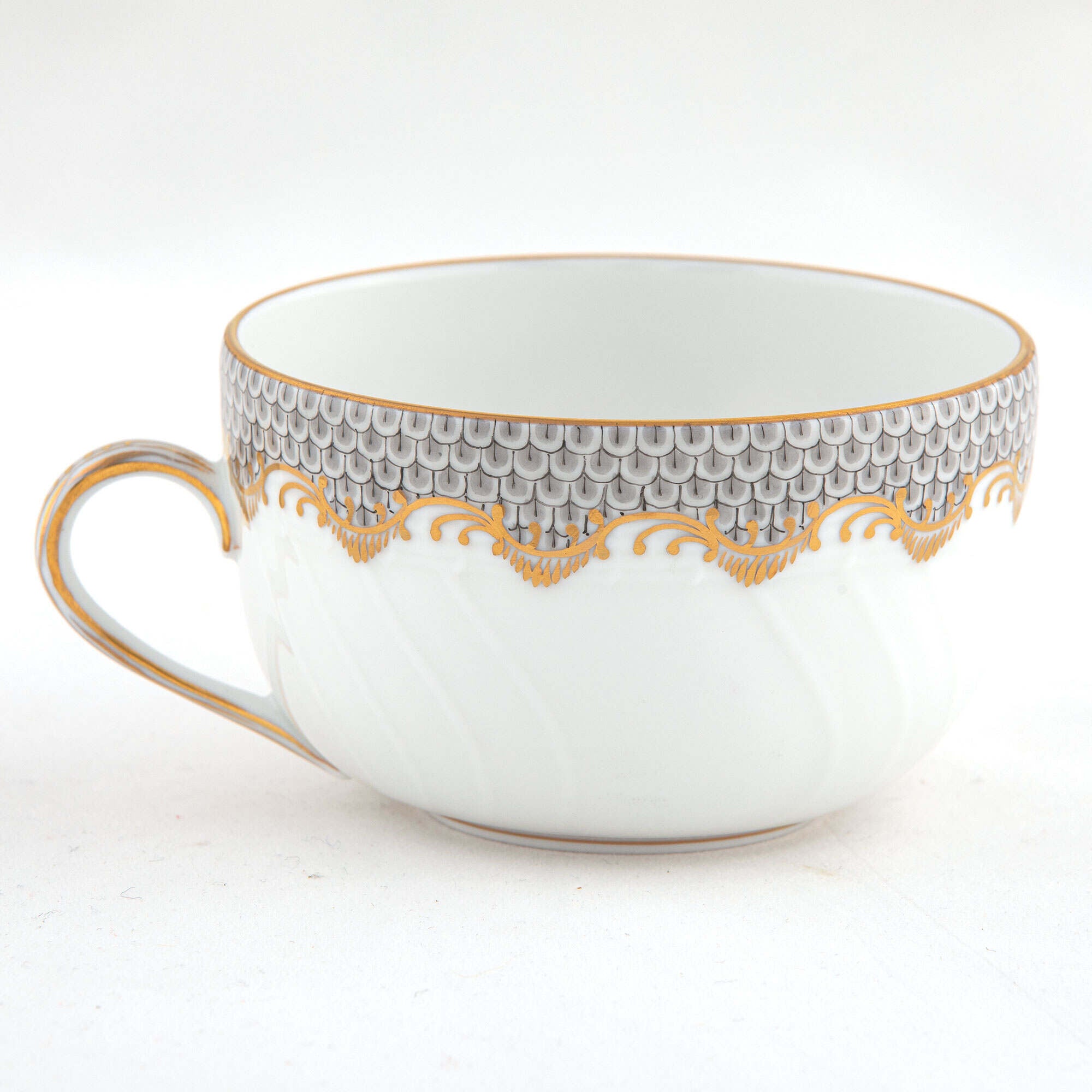 Herend Fish Scale Gray Canton Cup Teacup — additional view