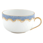Hand-painted Herend Fish Scale Light Blue Canton Cup Teacup in fine porcelain, on a white background