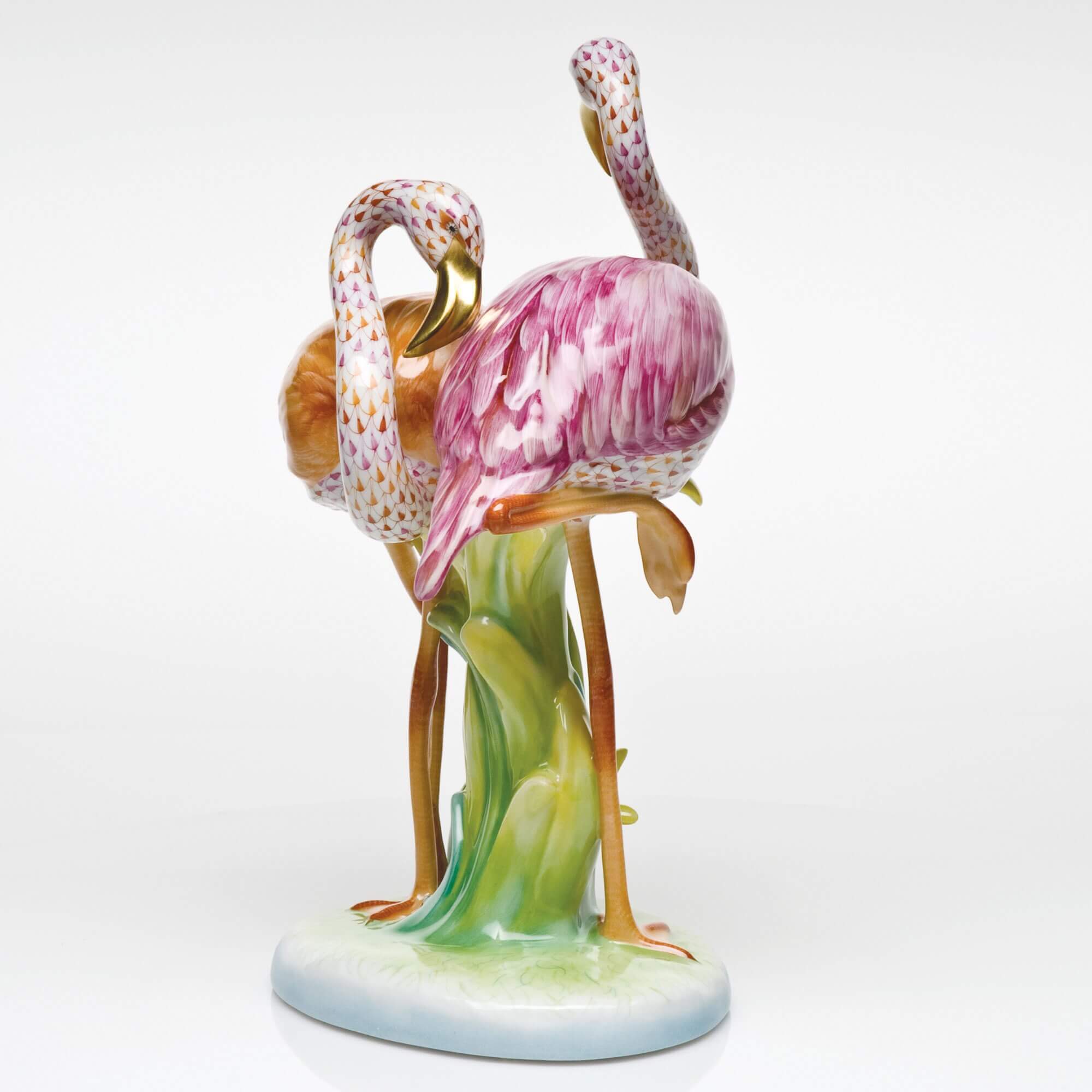 Herend Flamingo Duet Figurine — additional view