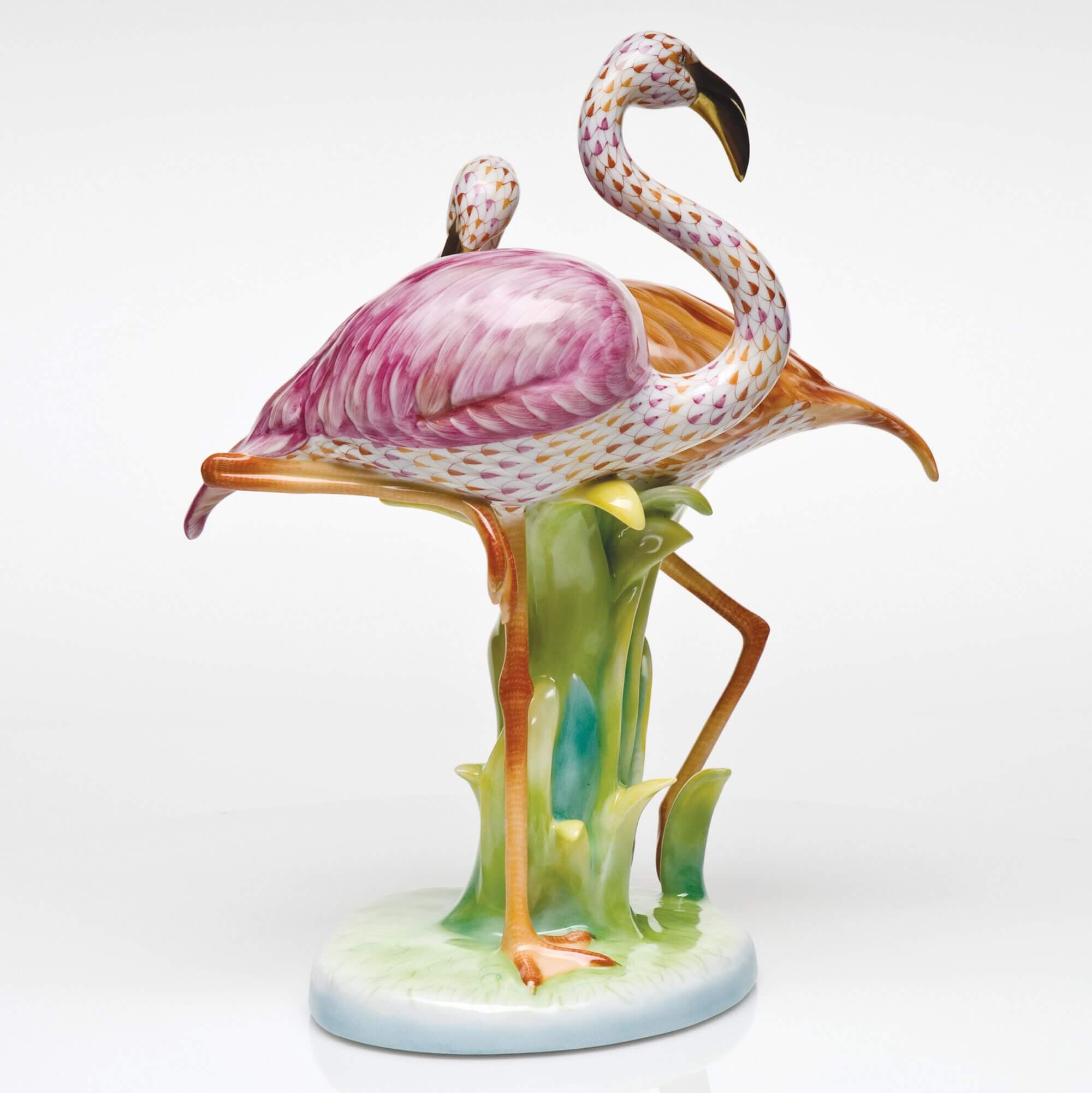 Herend Flamingo Duet Figurine — additional view