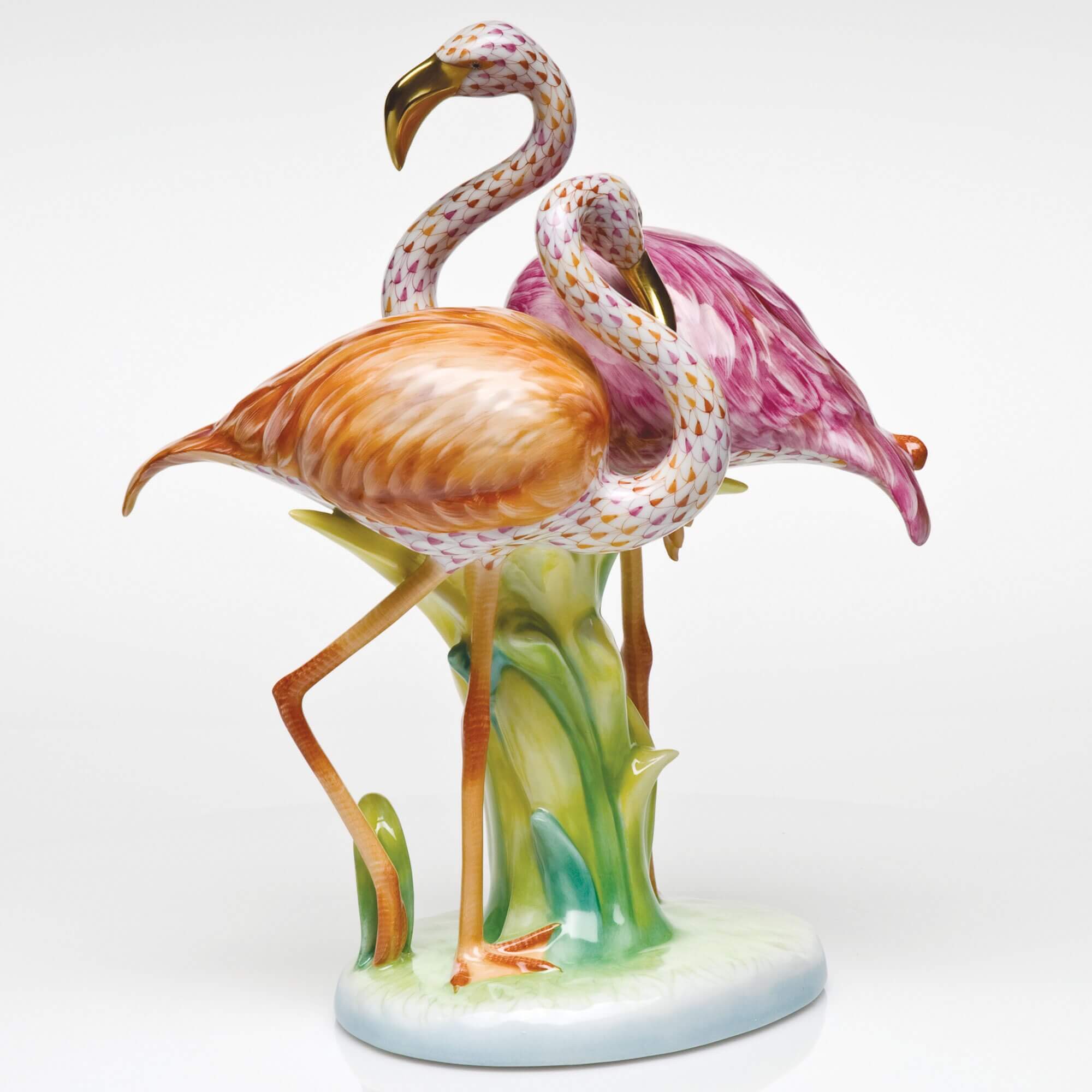Herend Flamingo Duet Figurine — additional view