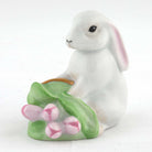 Herend Flowerpot Bunny Figurine – Black, alternate view