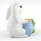 Herend Flowerpot Bunny Figurine – Blue, alternate view