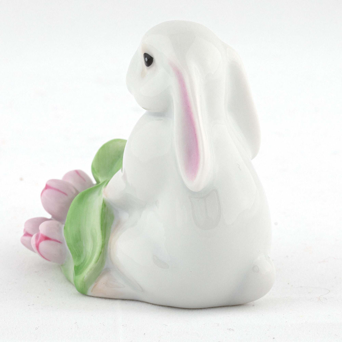 Herend Flowerpot Bunny Figurine – Butterscotch, alternate view
