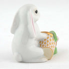 Herend Flowerpot Bunny Figurine – Butterscotch, alternate view