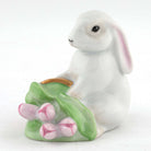 Herend Flowerpot Bunny Figurine – Raspberry, alternate view