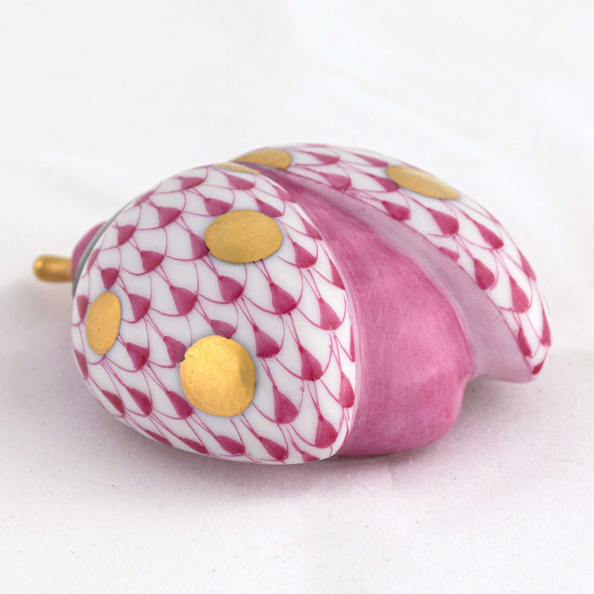Herend Flying Ladybug Figurine – Raspberry, alternate view