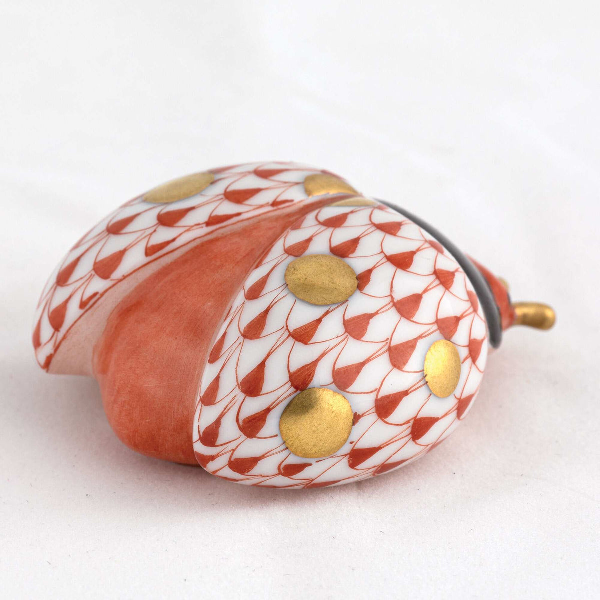 Herend Flying Ladybug Figurine – Rust, alternate view