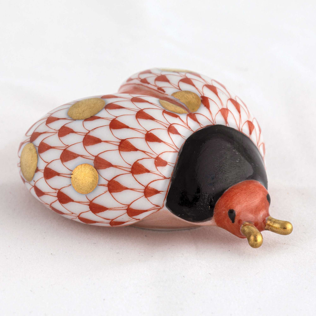 Herend Flying Ladybug Figurine – Rust, alternate view