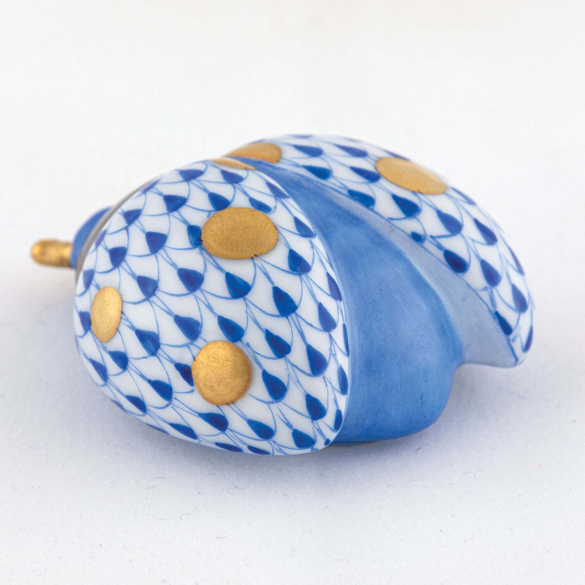 Herend Flying Ladybug Figurine – Sapphire, alternate view