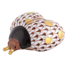 Herend Flying Ladybug Figurine porcelain figurine painted in the Chocolate fishnet pattern