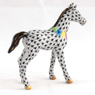 Herend Foal with Flowers Figurine – Black, alternate view