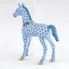 Herend Foal with Flowers Figurine – Blue, alternate view