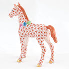 Herend Foal with Flowers Figurine – Rust, alternate view