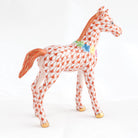 Herend Foal with Flowers Figurine – Rust, alternate view