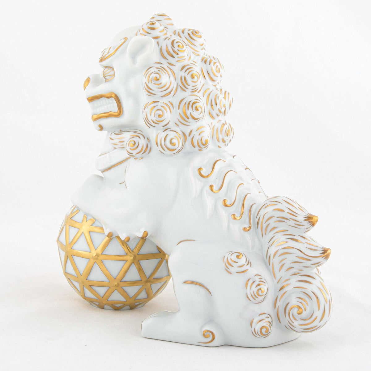 Herend Foo Dog Looking Left Figurine, alternate view