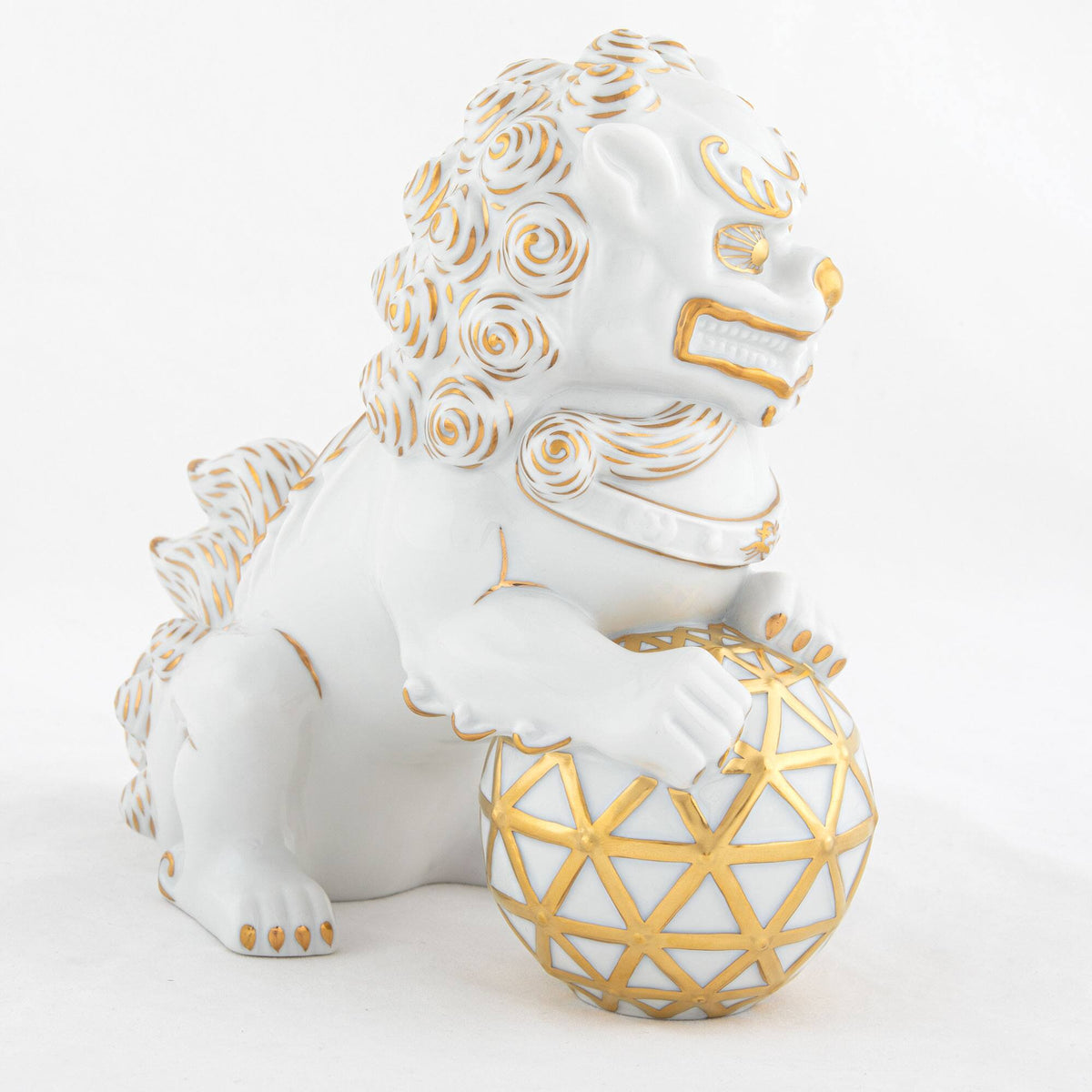 Herend Foo Dog Looking Left Figurine, alternate view
