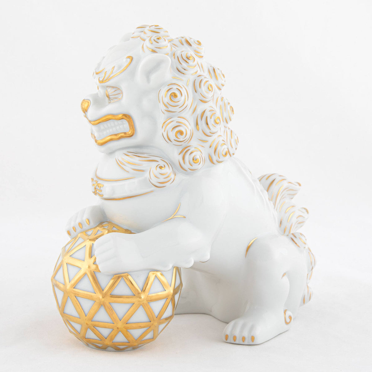Herend Foo Dog Looking Right Figurine, alternate view