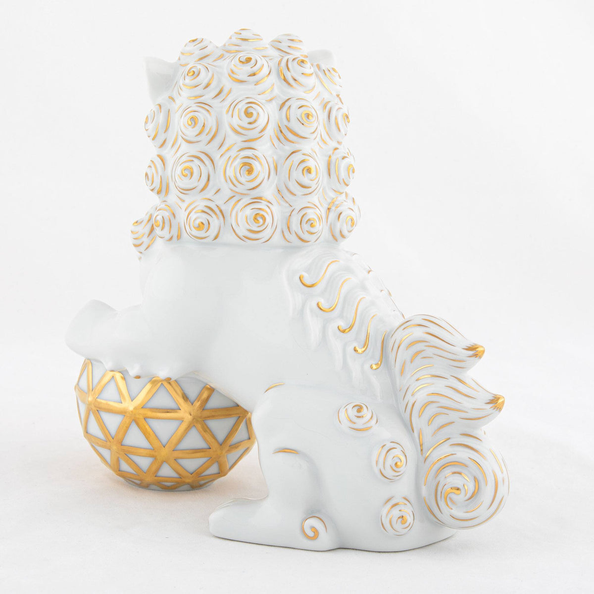 Herend Foo Dog Looking Right Figurine, alternate view