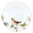 Hand-painted Herend Foret Birds Dessert Plate - Motif 02 in fine porcelain, 8.25in D, on a white background