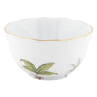 Hand-painted Herend Foret Garland Round Bowl in fine porcelain, (3.5 PT) 7.5in D, on a white background