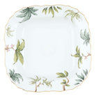 Hand-painted Herend Foret Garland Square Fruit Dish in fine porcelain, 11in SQ, on a white background