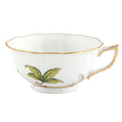 Hand-painted Herend Foret Garland Tea Cup Cup & Saucer Set in fine porcelain, on a white background