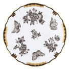 Herend Fortuna Black Salad Plate in Black - Hand-painted Hungarian porcelain by Herend. Paris Tableware.