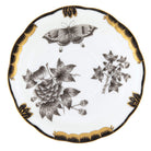 Herend Fortuna Black Tea Saucer in Black - Hand-painted Hungarian porcelain by Herend. Paris Tableware.