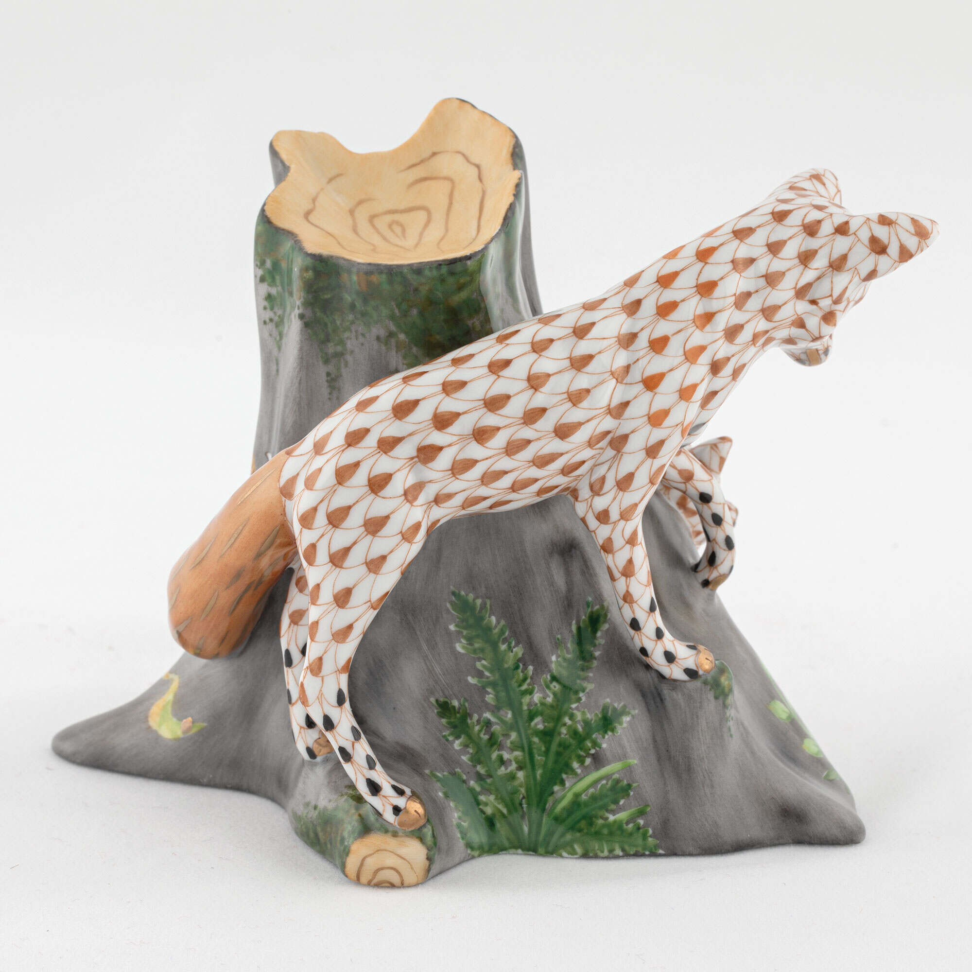 Herend Fox Den Figurine — additional view