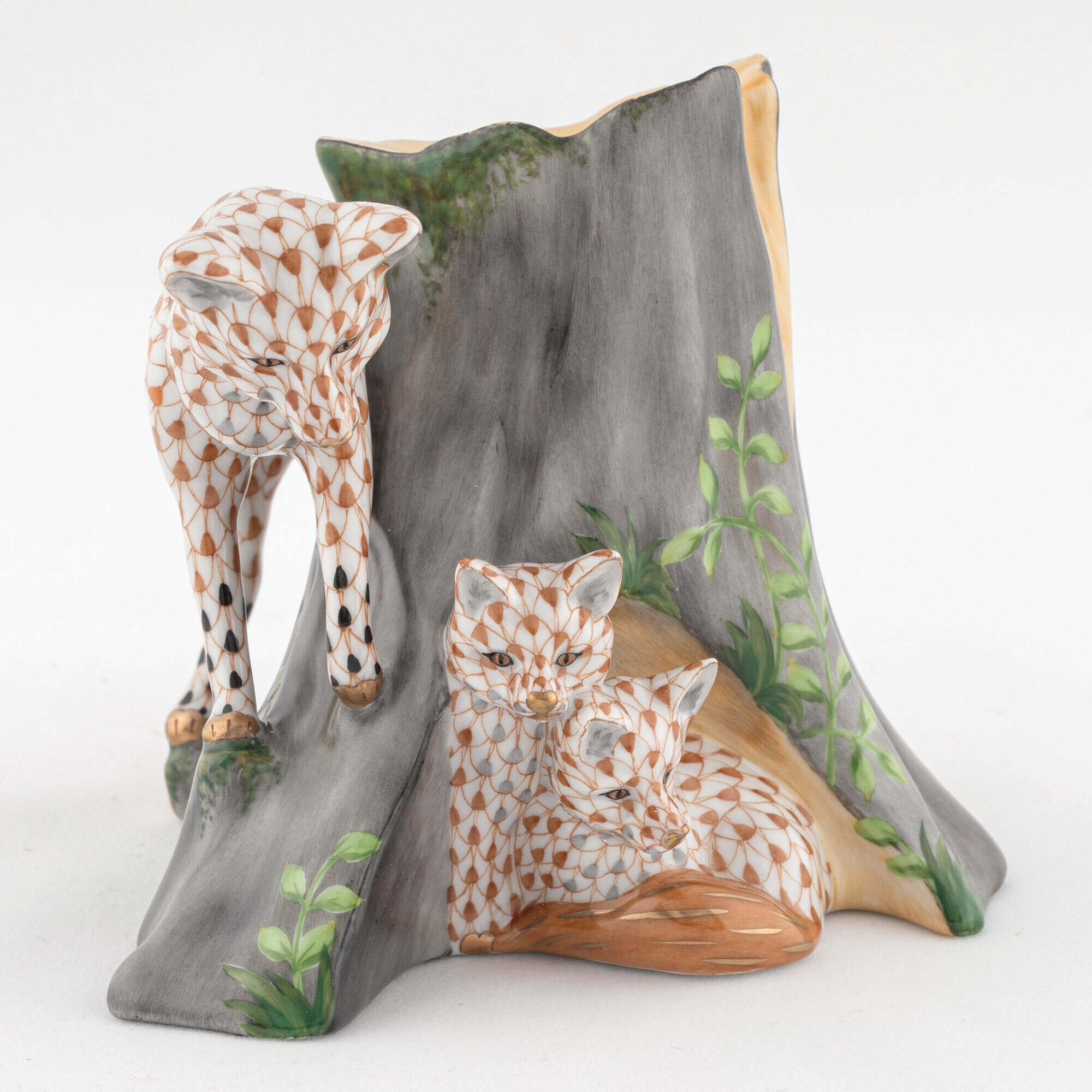 Herend Fox Den Figurine — additional view