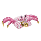 Ghost Crab Figurine in hand-painted Raspberry porcelain by Herend of Hungary