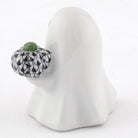 Herend Ghost with Pumpkin Figurine – Black, alternate view