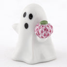 Herend Ghost with Pumpkin Figurine – Raspberry, alternate view