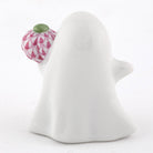 Herend Ghost with Pumpkin Figurine – Raspberry, alternate view