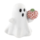 Ghost with Pumpkin Figurine in hand-painted Rust porcelain by Herend of Hungary