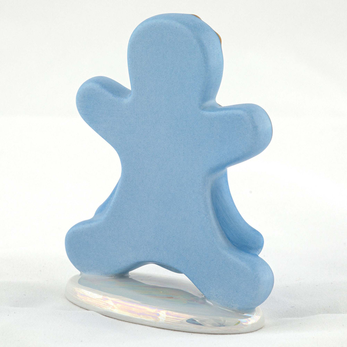 Herend Gingerbread Girl Figurine – Blue, alternate view
