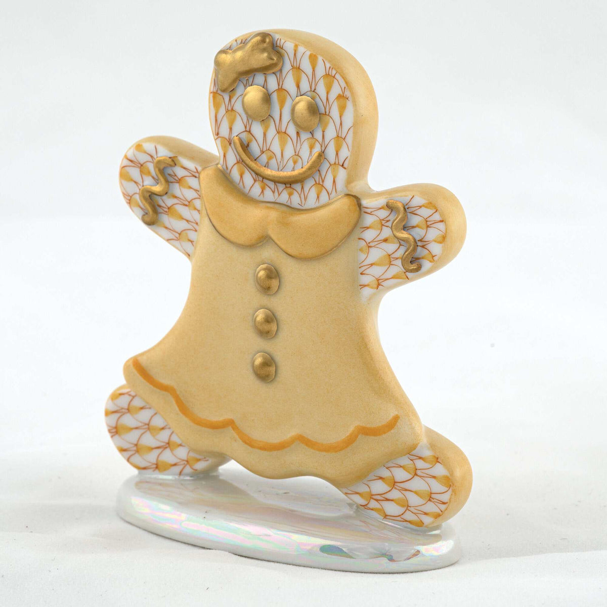Herend Gingerbread Girl Figurine – Butterscotch, alternate view