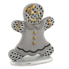 Gingerbread Girl Figurine in hand-painted Black porcelain by Herend of Hungary