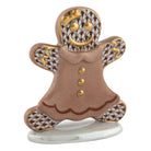 Gingerbread Girl Figurine in hand-painted Chocolate porcelain by Herend of Hungary