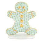 Gingerbread Man Figurine in hand-painted Key Lime porcelain by Herend of Hungary