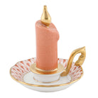 Herend Glowing Candlestick Figurine porcelain figurine painted in the Rust fishnet pattern